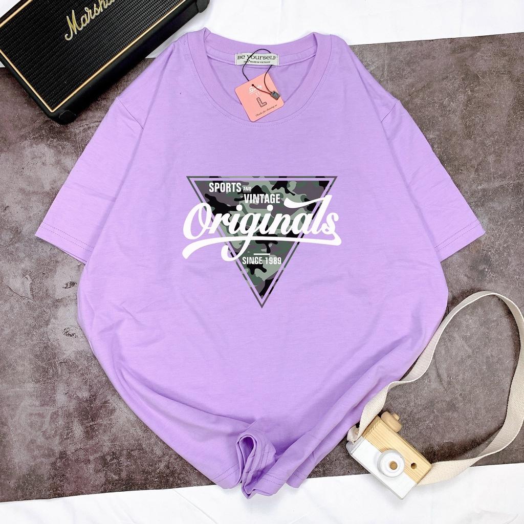 Áo thun tay ngắn unisex nam nữ size M L XL - TAM GIÁC ORIGINAL