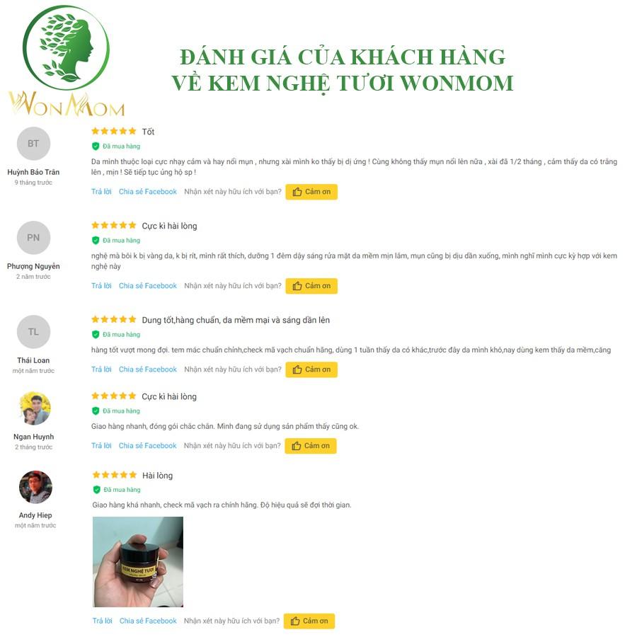 Bộ dưỡng đẩy mụn ẩn, dưỡng trắng hồng da mặt Wonmom
