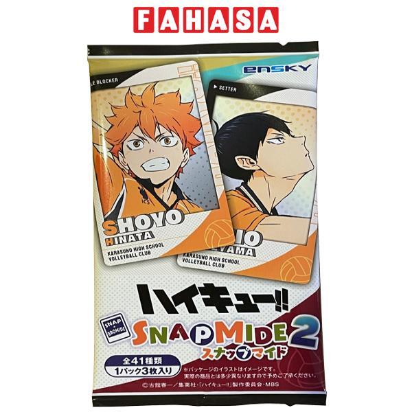 Bộ Thẻ Sưu Tập Nhân Vật Haikyu - Thẻ Snapmide Vol.2 - Ensky HK-SC02 (3 Cards Ngẫu Nhiên/Túi)