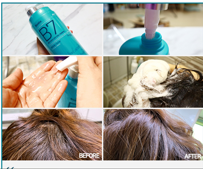 Dầu gội xả thảo dược bạc hà sạch da đầu giảm gàu, ngăn rụng tóc Biotin Anti- Hair Loss Cool Shampoo