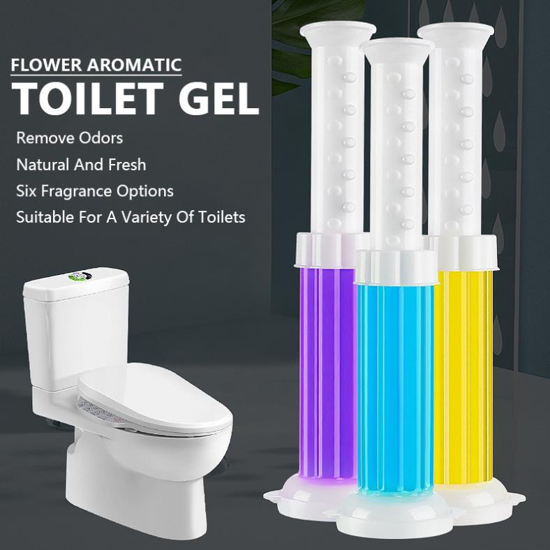 Gel Thơm Khử Mùi Toilet, Bồn Cầu, Diệt Khuẩn Làm Sạch Toilet Hình Bông Hoa Nhiều Mùi - Pucamart