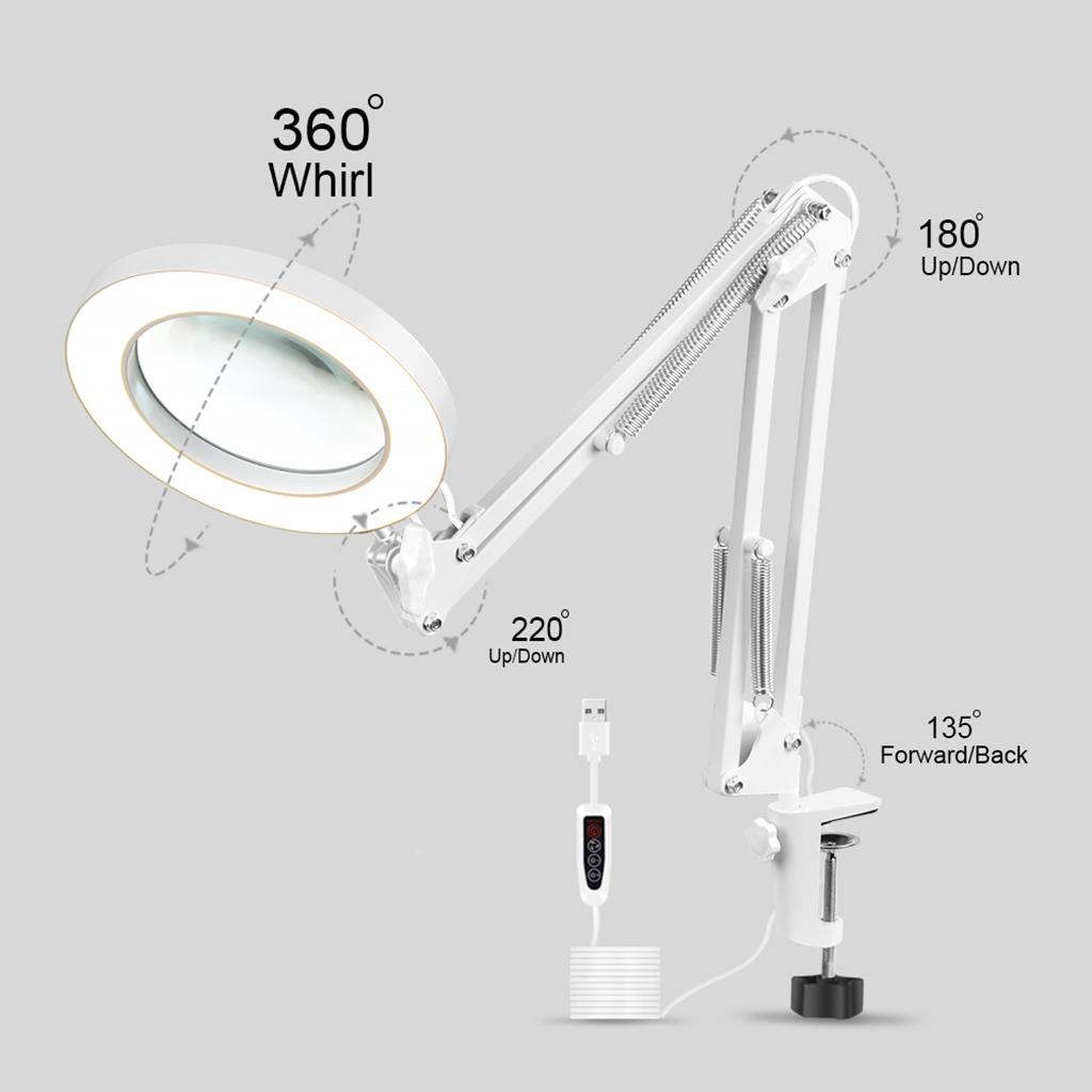 Đèn LED 10.2 inch/ 26cm có thể điều chỉnh độ sáng hỗ trợ quay video ban đêm đi kèm kẹp cố định điện thoại