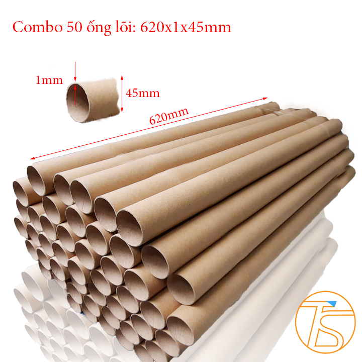 50 Ống lõi giấy đựng gói hàng decal, tranh, giấy dán tường - ống tube giấy đựng Poster