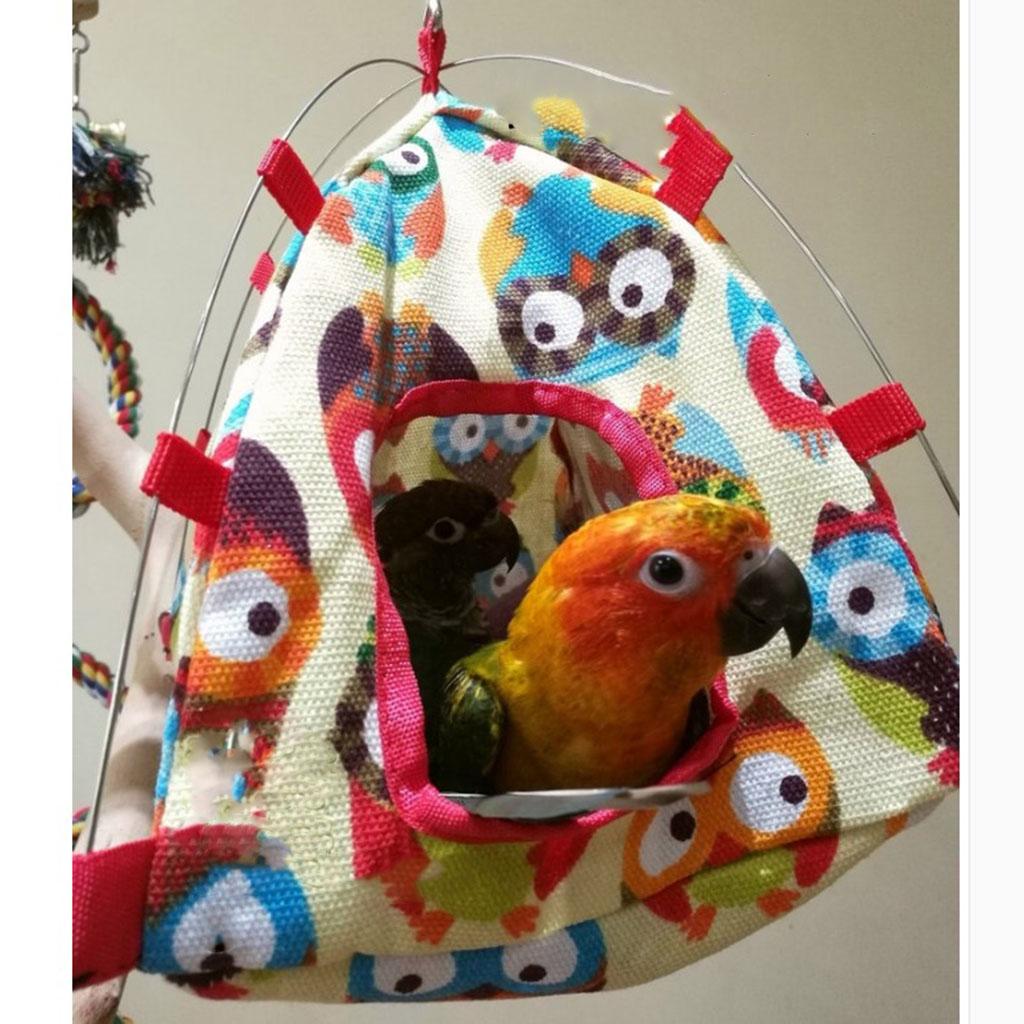 Bird Bed Parrot Sleeping Tent Hut Tent Birdcage Hammock Toy Pet Bed