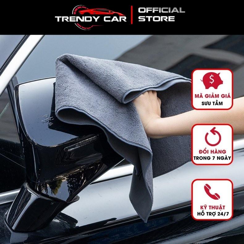 Khăn Lau 2 Mặt Da Lộn, Chất Vải Siêu Mịn, Siêu Thấm Hút Cho Xe Ô Tô