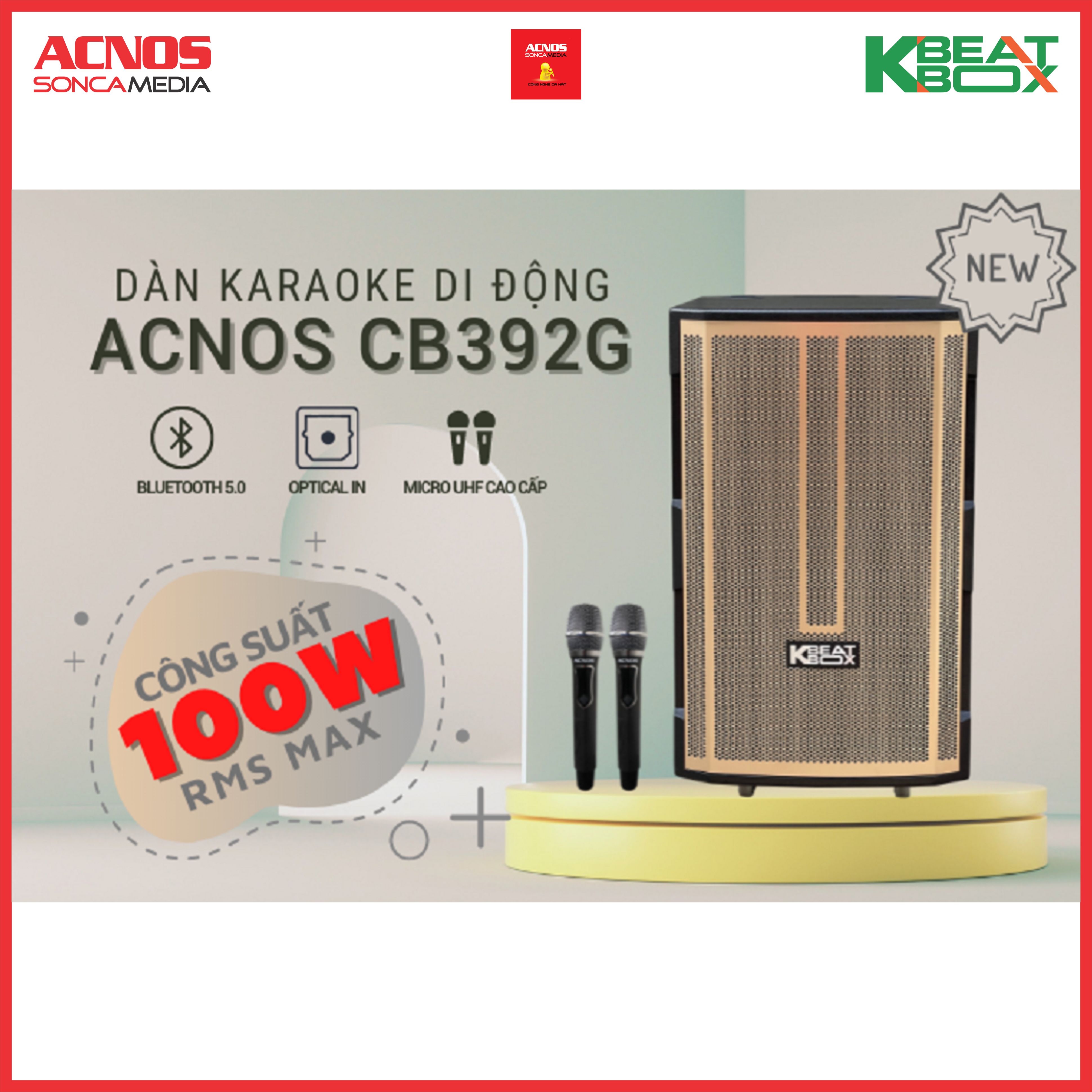 Dàn âm thanh di động ACNOS CB392G