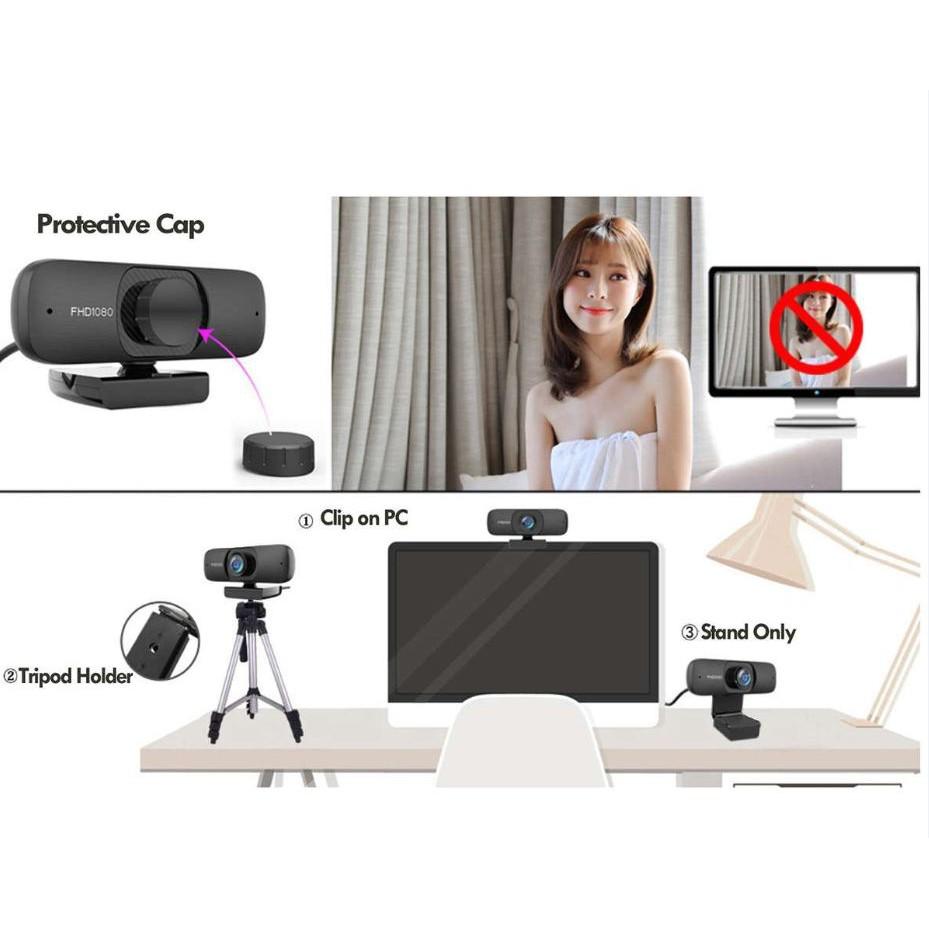 USB Webcam 1080P có mic cho laptop và máy tính để bàn