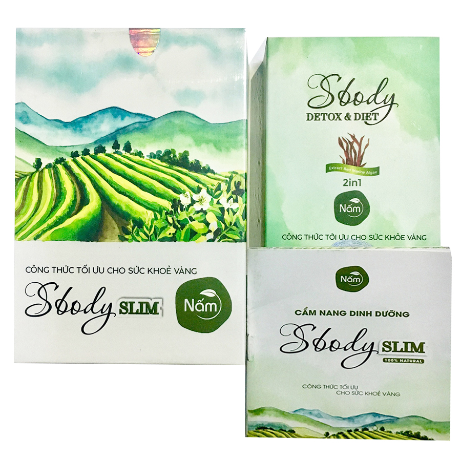 Viên nén hỗ trợ Giảm Cân Nấm Sbody Slim - Hộp 15 gói Tặng Detox - hỗ trợ Giảm Cân An Toàn & Hiệu Quả - Không gây Mệt Mỏi!