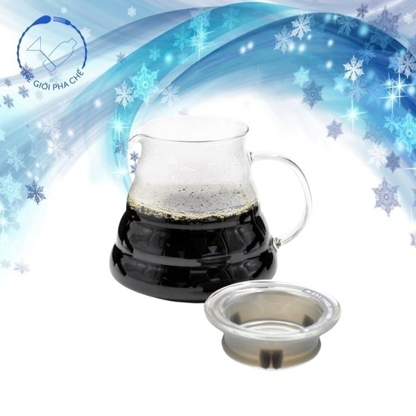 Bình Thủy Tinh Pha Cafe Pour Over Chịu Nhiệt