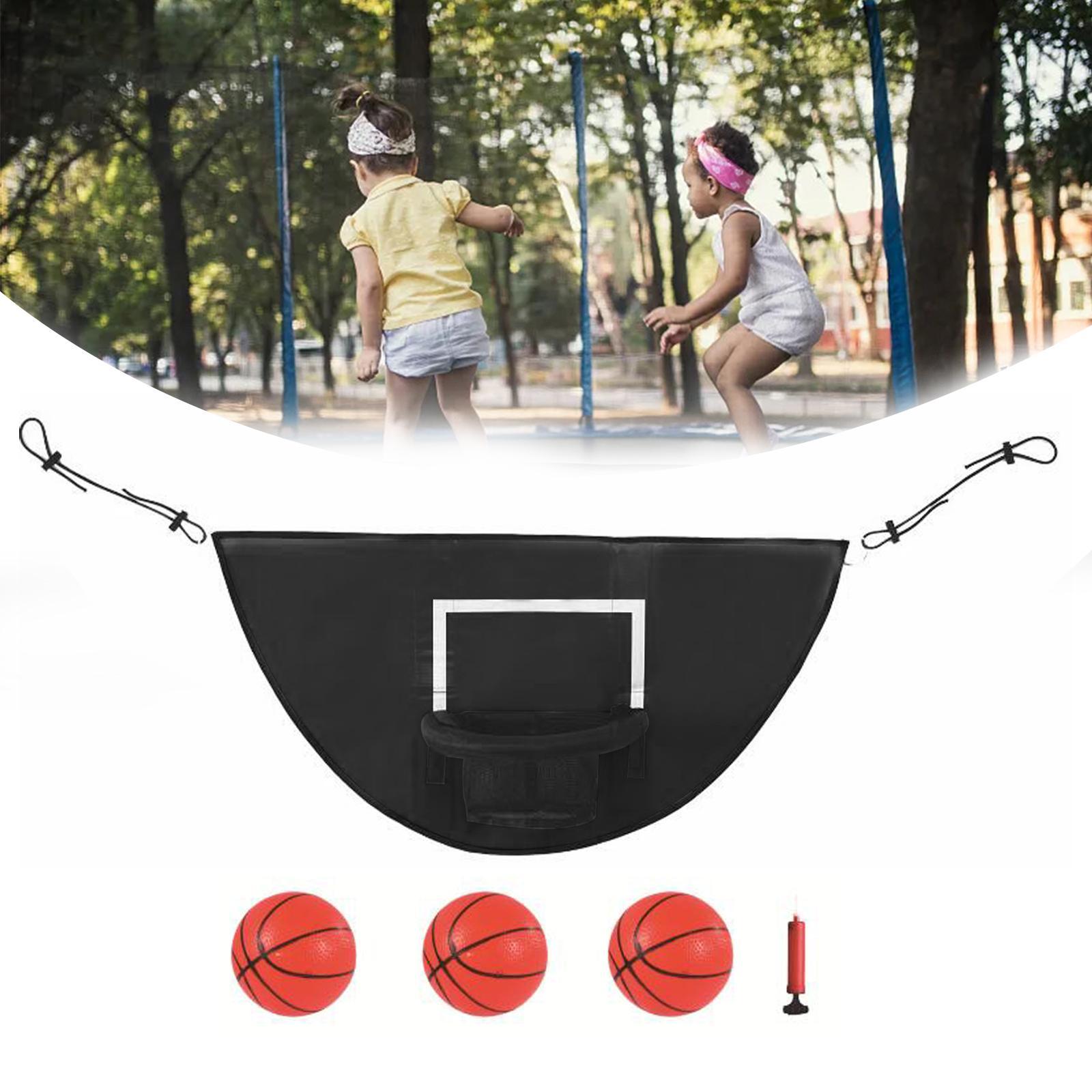 Trampoline Basketball Hoop Sports Toys Easy Install Outdoor Basketball Frame