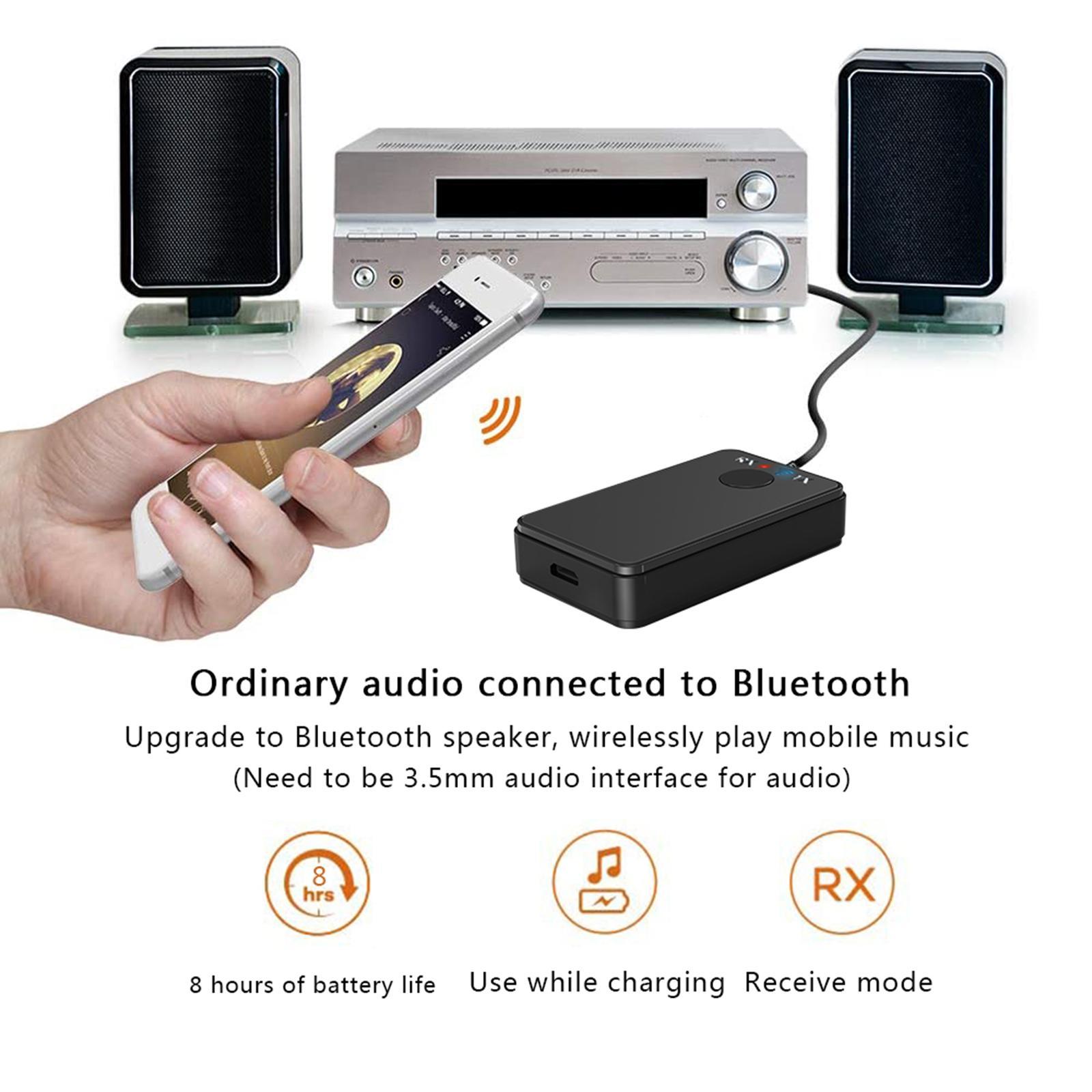 Wireless v5.0 Transmitter Receiver 3.5mm Audio  Aux Adapter