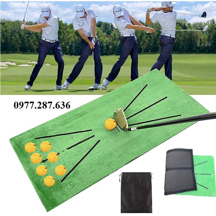 Thảm Tập Swing golf Batting Mat PGM Tại Nhà Ngoài Trời Di Động Mini Có Vạch Định Hướng Phát Bóng TT008 - Hàng Chính Hãng