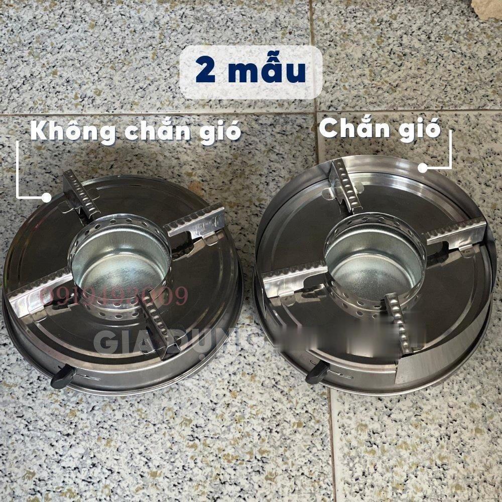 Bếp cồn inox có kiềng chắn gió dùng nấu lẩu bàn quán ăn hoặc mang theo du lịch dã ngoại - BẾP CỒN INOX gia dụng KNY SHOP