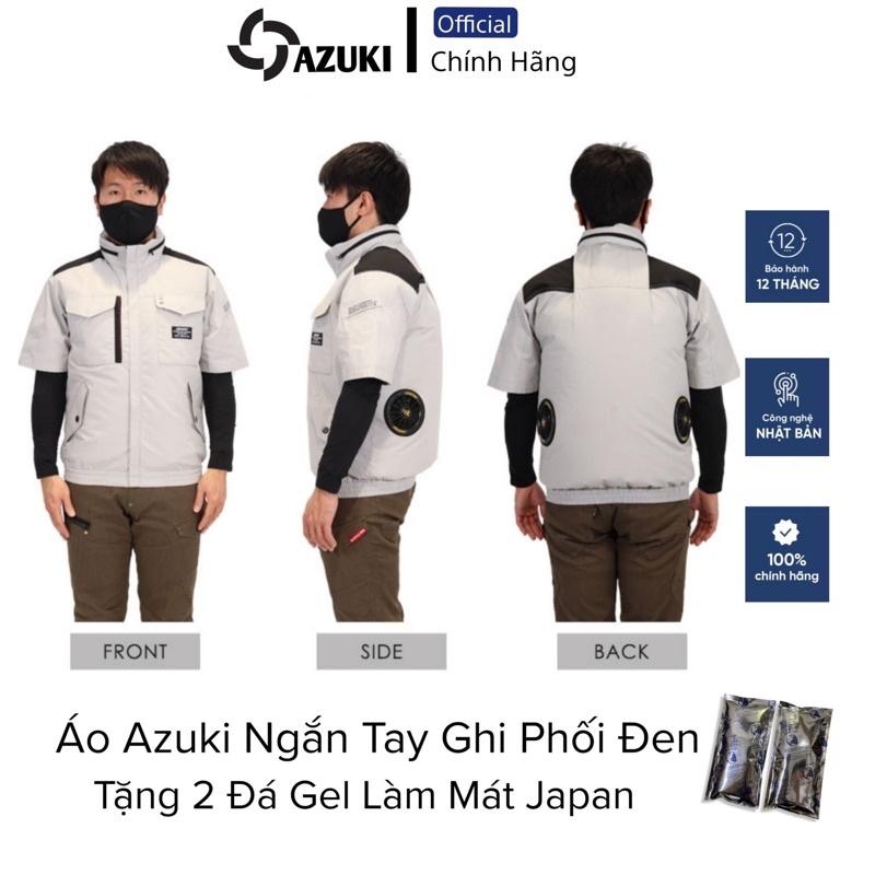 Áo Quạt Gió Điều Hoà Nhật Bản AZUKI SUPER V2 Chất Lượng Quạt 12V Siêu Mạnh Pin 24000mah Có Đèn Chiếu Sáng