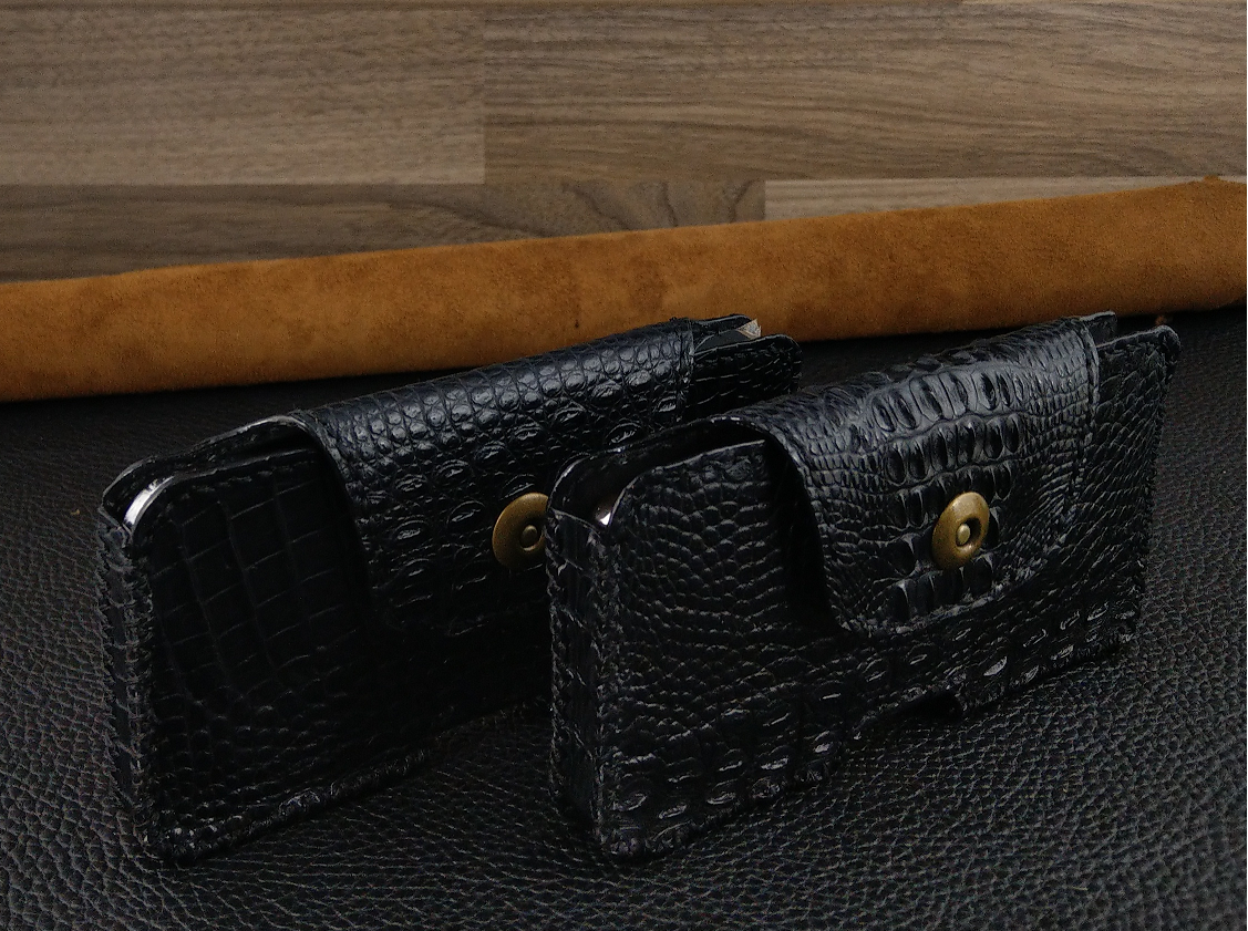 Bao Da Đeo Lưng cho Samsung Galaxy Z Fold2 Z Fold3  Z Fold4  Da Cá Sấu thật may thủ công