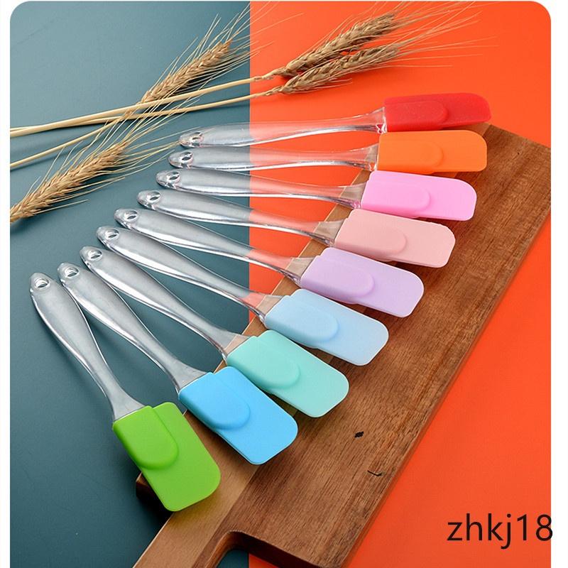 Muỗng Trộn Kem/ Bơ Bằng Silicone Thiết Kế Tay Cầm Pha Lê Tiện Dụng Cho Nhà Bếp