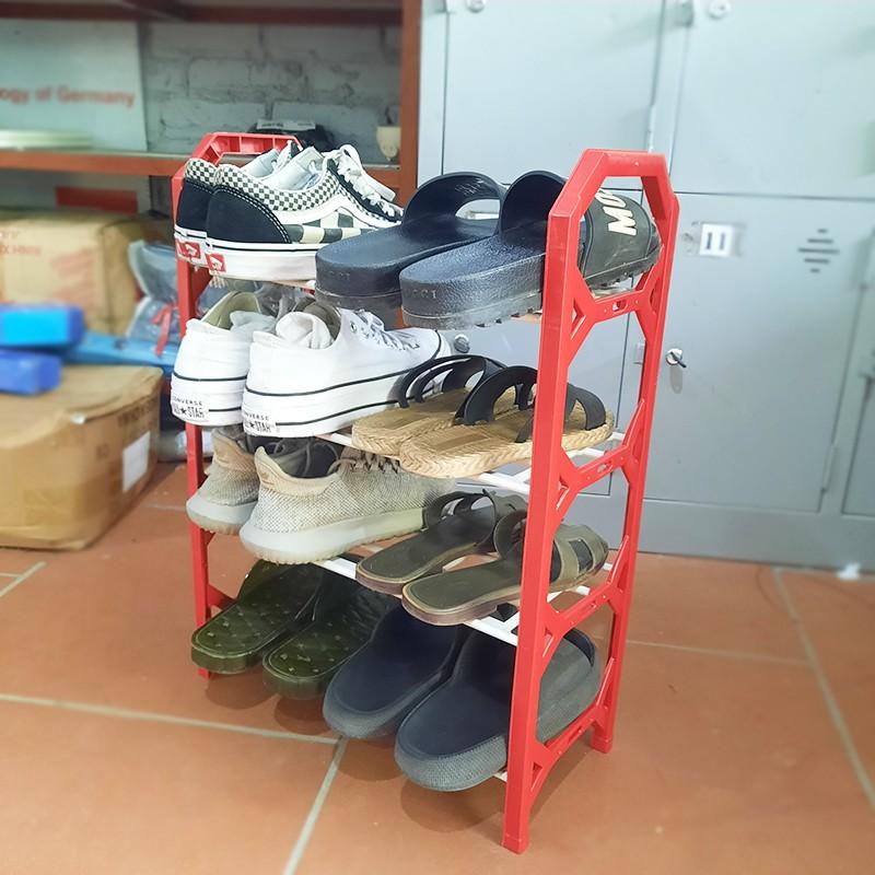 Kệ để giày dép 4 tầng mini bằng nhựa