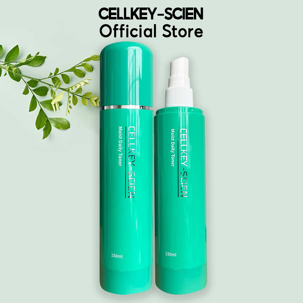 Combo 2 Nước Hoa Hồng Cấp Ẩm Kiềm Dầu Dưỡng Trắng Xóa Nhăn Cellkey-Scien Moist Daily Toner (300ml)