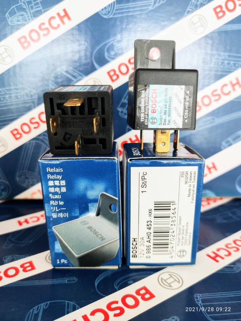 Relay Rờ le Bosch 4 Chân 12V 30A - Relay 453