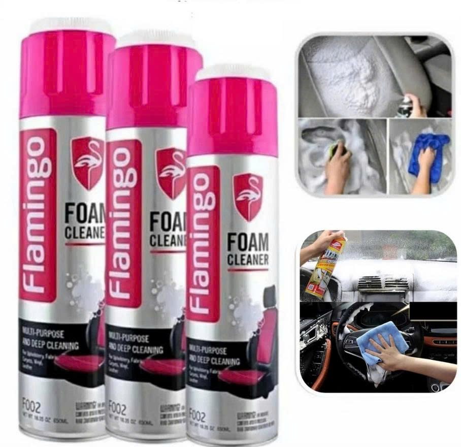 Bình Xịt Vệ Sinh Ghế Da Ô Tô - Đồ Da Flamingo 650ml