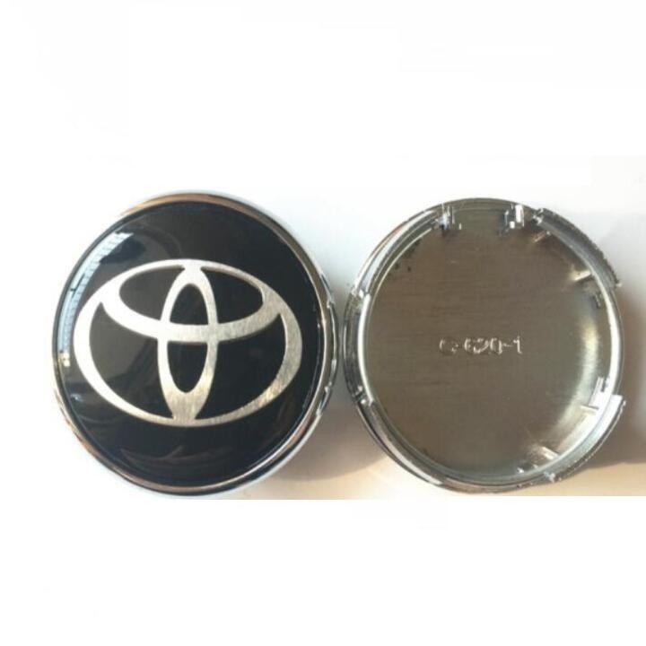 Logo chụp mâm, ốp lazang bánh xe ô tô Toyota đường kính 60mm