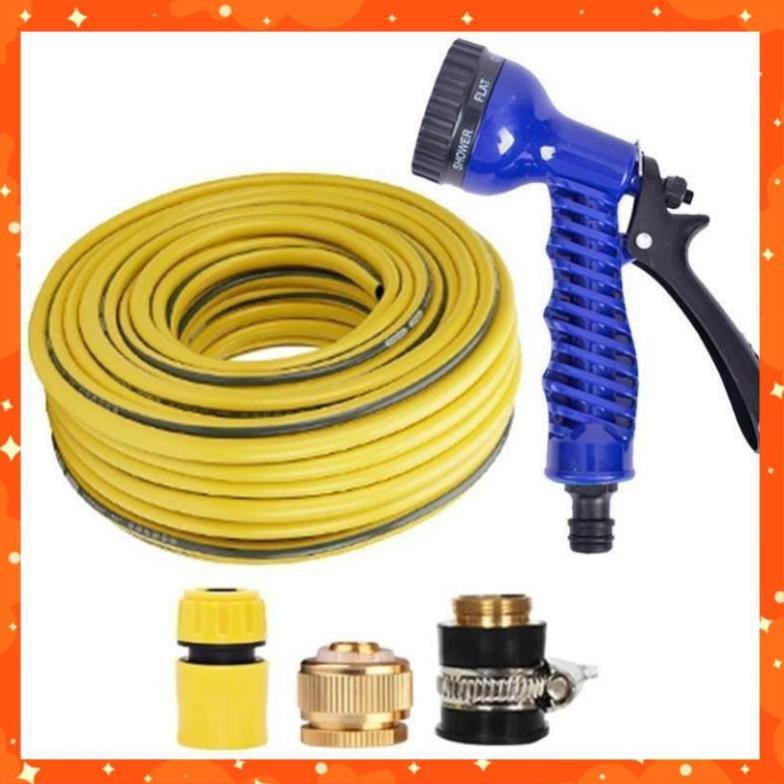 Bộ dây và vòi xịt tăng áp lực nước,rửa xe, tưới cây 7-10m 206843