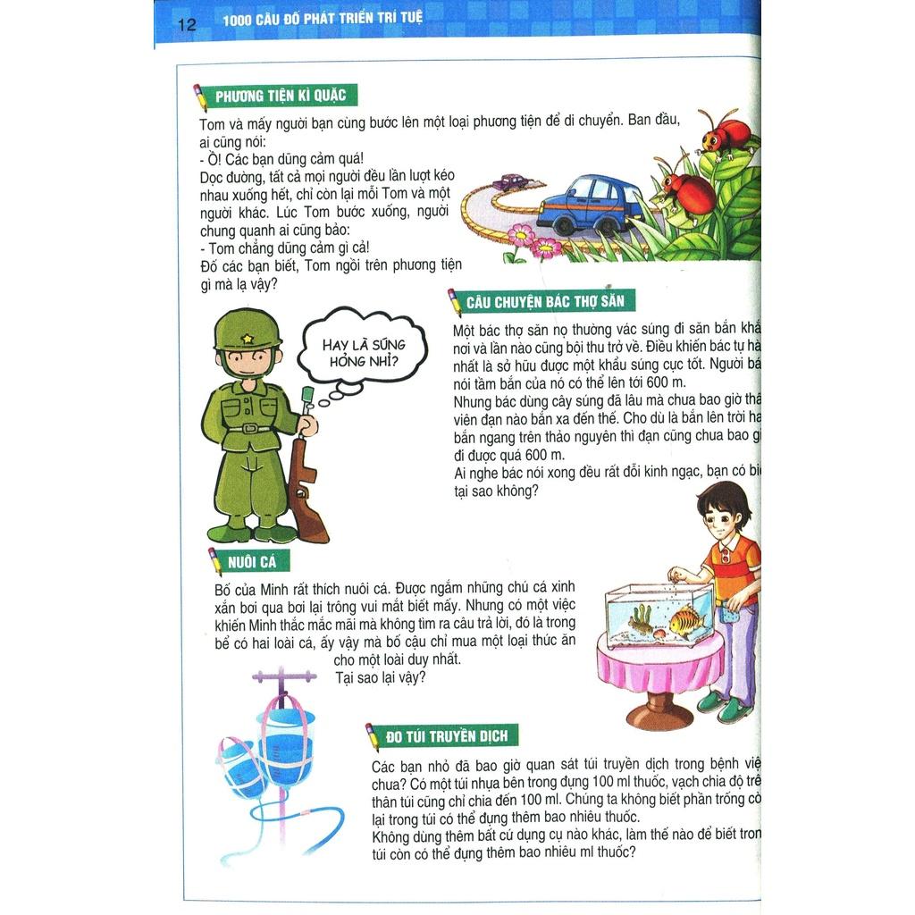 Sách - Combo 1000 Câu Đố Phát Triển Trí Tuệ - Kim Đồng