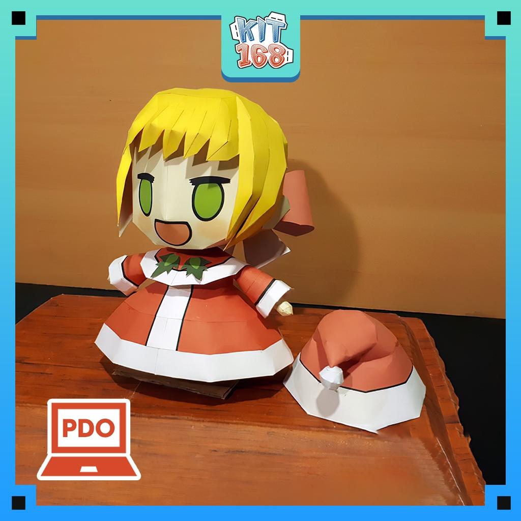 Mô hình giấy Anime Game Chibi Nero Claudius Padoru (Saber) - Fate Grand