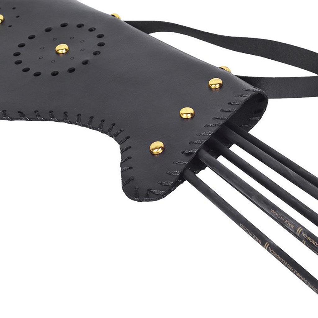 Hunting Quiver Hip Waist Bag Bow Holder Strap Leather Bag Pouch