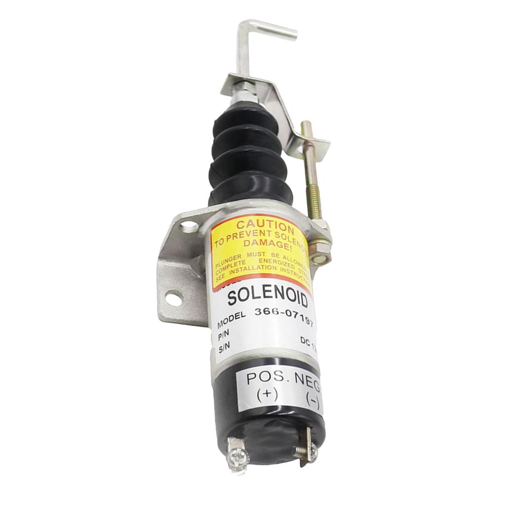 1 Piece Car Racing Fuel shutdown Shut Off solenoid 366-07197 W/ BRACKET