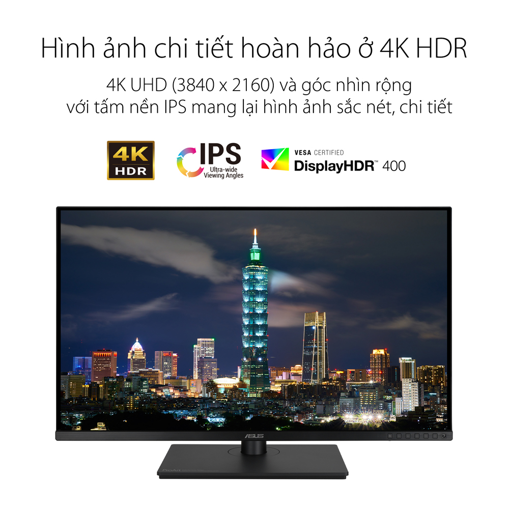 Màn Hình Chuyên Đồ Họa ASUS ProArt PA328QV 31.5&quot; 2K IPS (100% sRGB, 100% Rec.709, Color Accuracy ΔE &amp;lt; 2, Chứng nhận Calman, 75Hz, HDR, Loa) - Hàng Chính Hãng