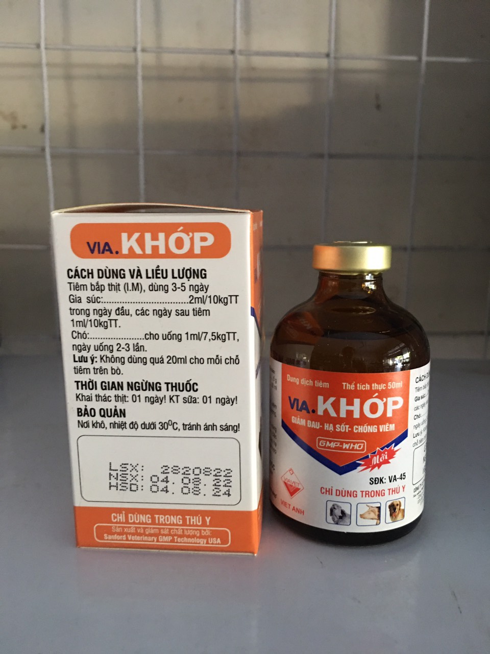 [Thú y] Vi-a khớp xử lý viêm khớp, viêm móng ở vật nuôi (50ml/chai)