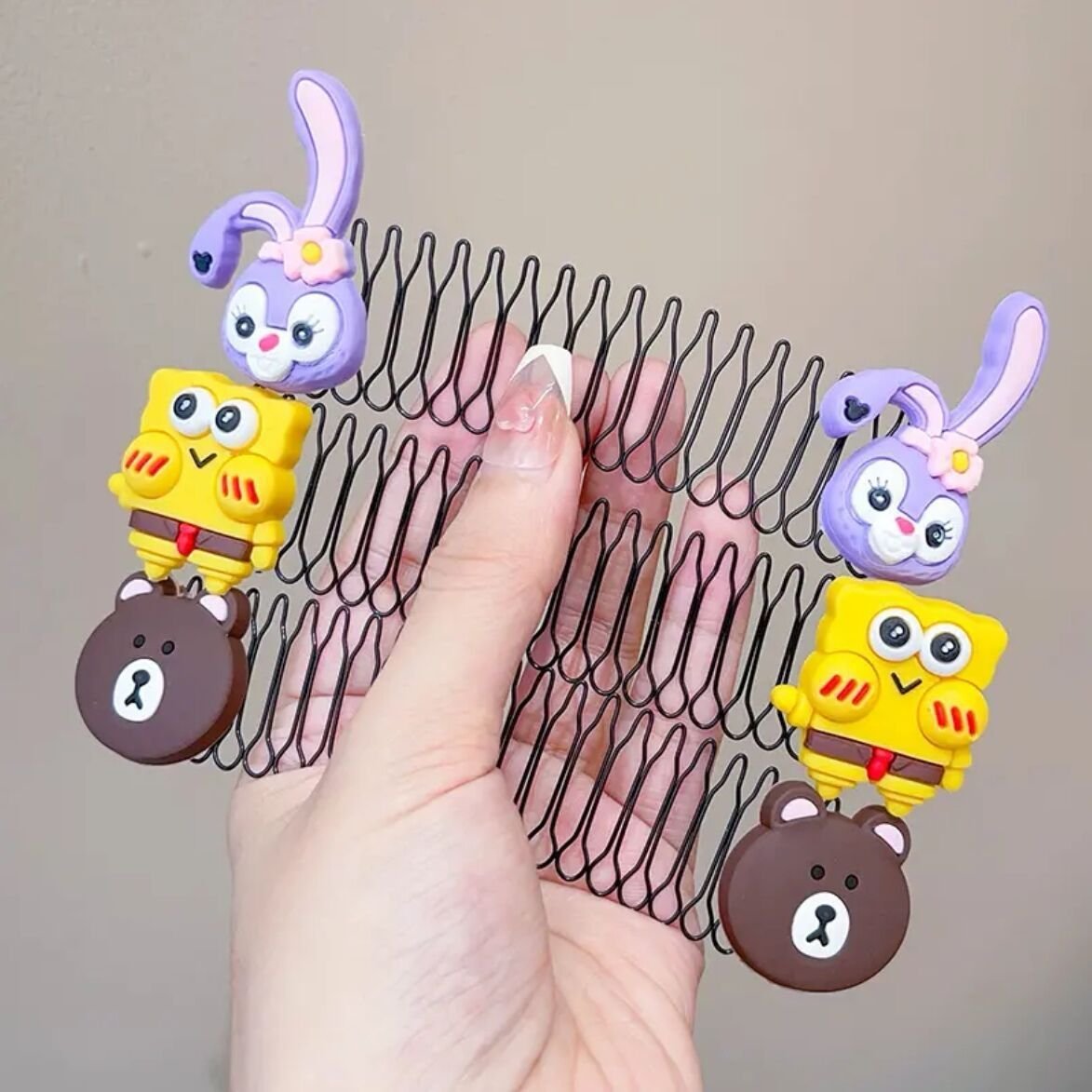 Kẹp Xước Tóc Hình Thú Nhiều Màu Sắc Dễ Thương Cho Bé (1 Kẹp)