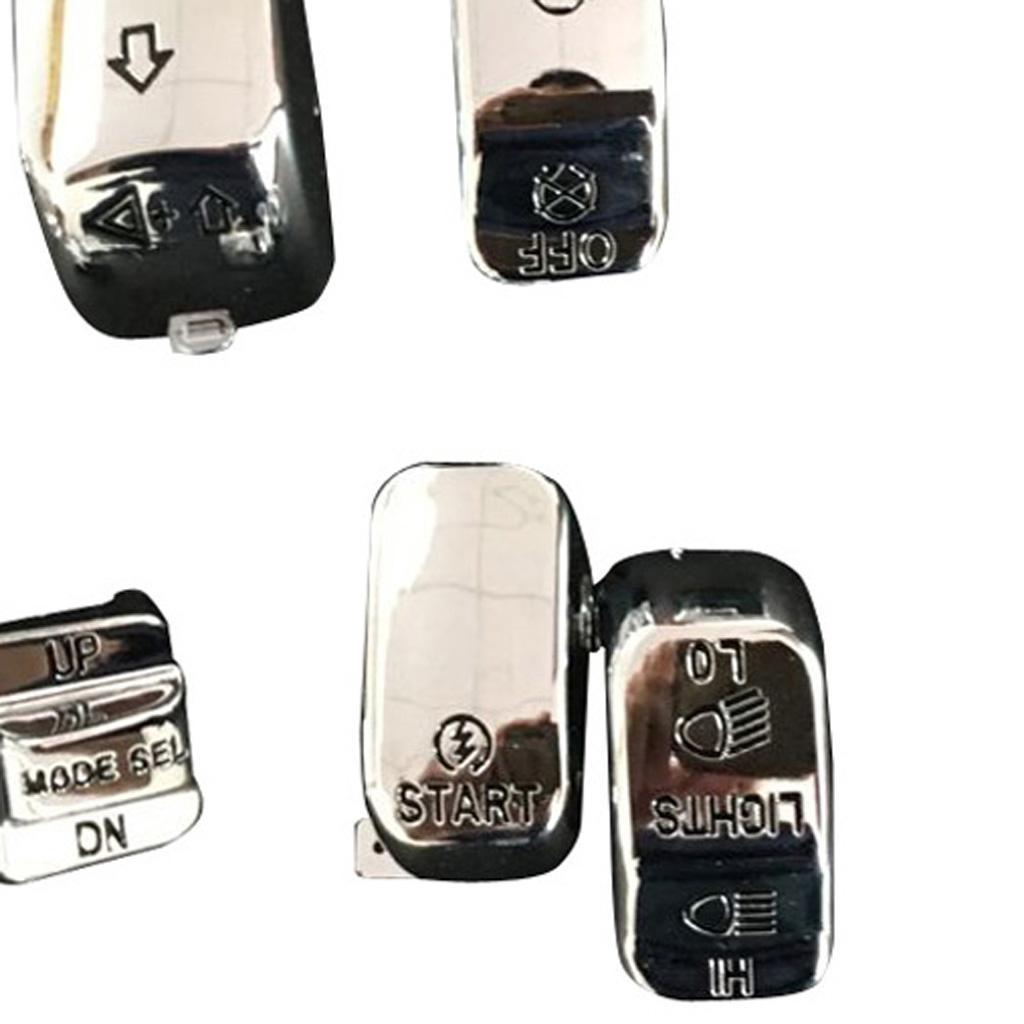 Chrome Switch Housing Buttons Cap Cover For Touring