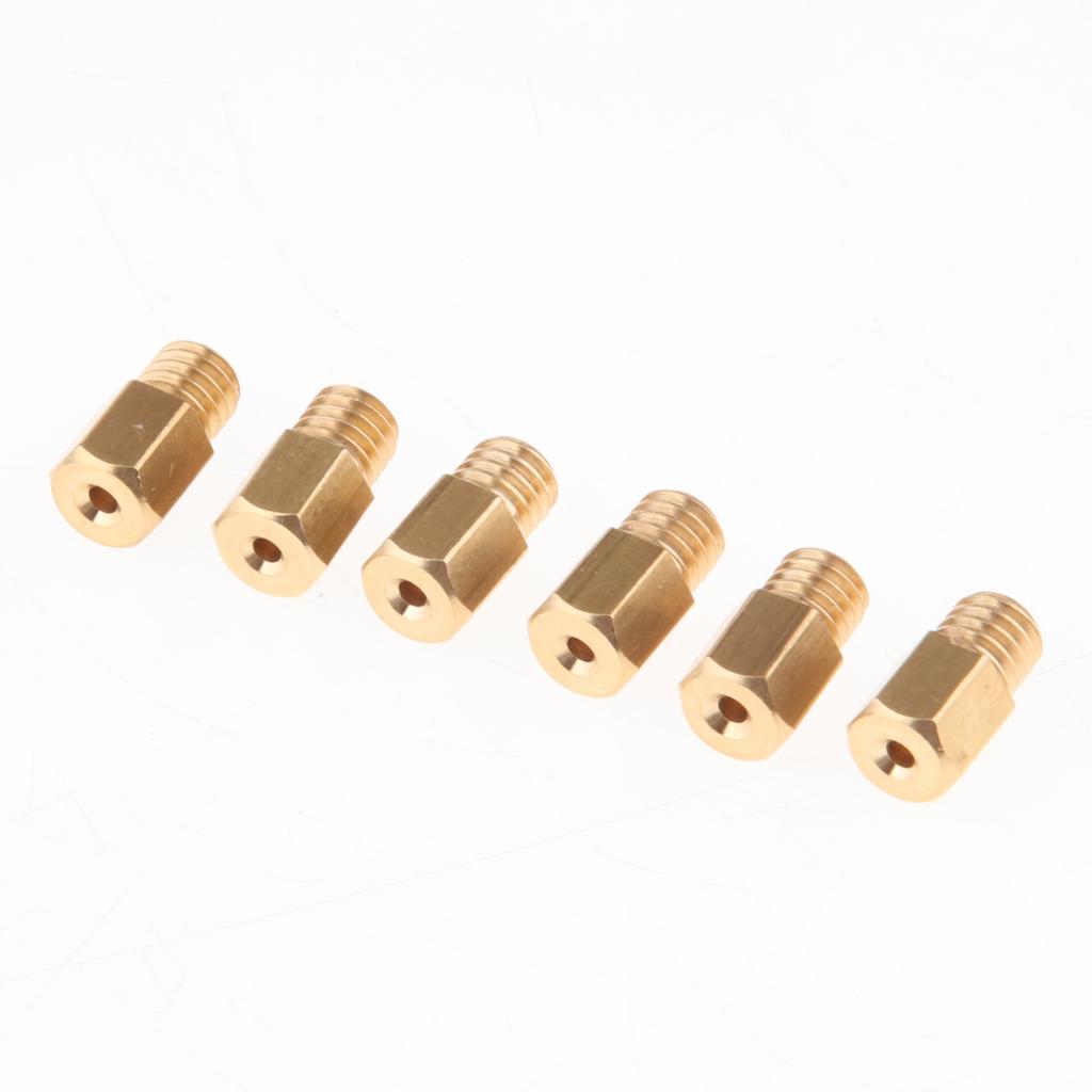 6X M5 Carburetor Jet Set Main Jet 100 110 120 130 140 150 for Motorcycle Carb