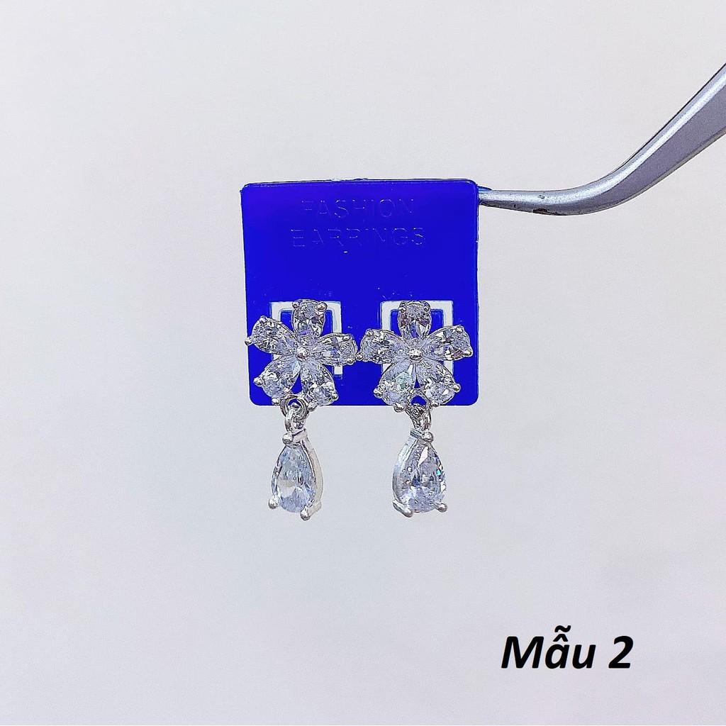Bông tai nữ bạc ta khuyên nụ các mẫu MS06c