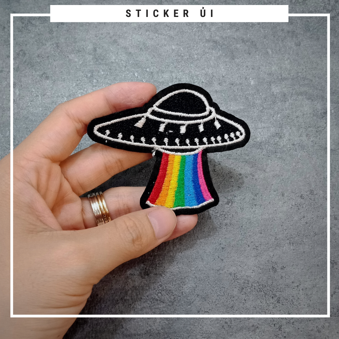 Phụ kiện trang trí áo thun tay lỡ unisex: Logo Sticker Patch Ủi Quần Áo, BALO, quần jogger chuẩn local brand streetstyle