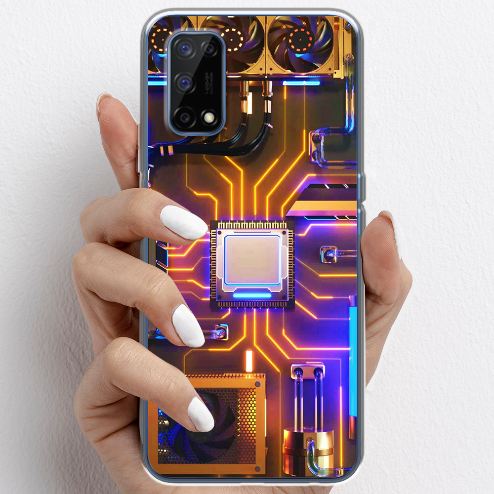 Ốp lưng cho Realme 7 Pro nhựa TPU mẫu Chip CPU máy tính