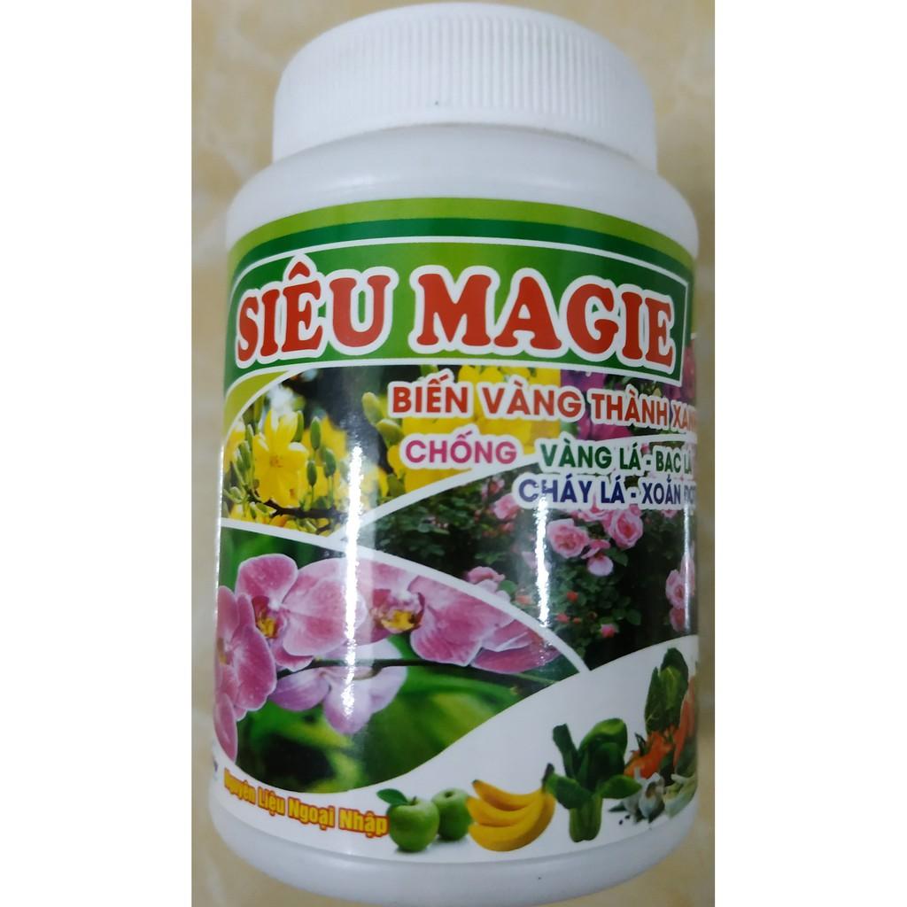 Phân bón lá Siêu Magie biến vàng thành xanh - chai 100 gram của BIOMAX