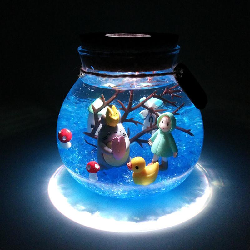 Thiên Nga Cá Heo Ánh Sáng Ban Đêm Lãng Mạn Cá Biển Đá Đại Dương Bình Đèn Ngủ Cho Trẻ Em Bé Món Quà Giáng Sinh Trang Trí Phòng Ngủ