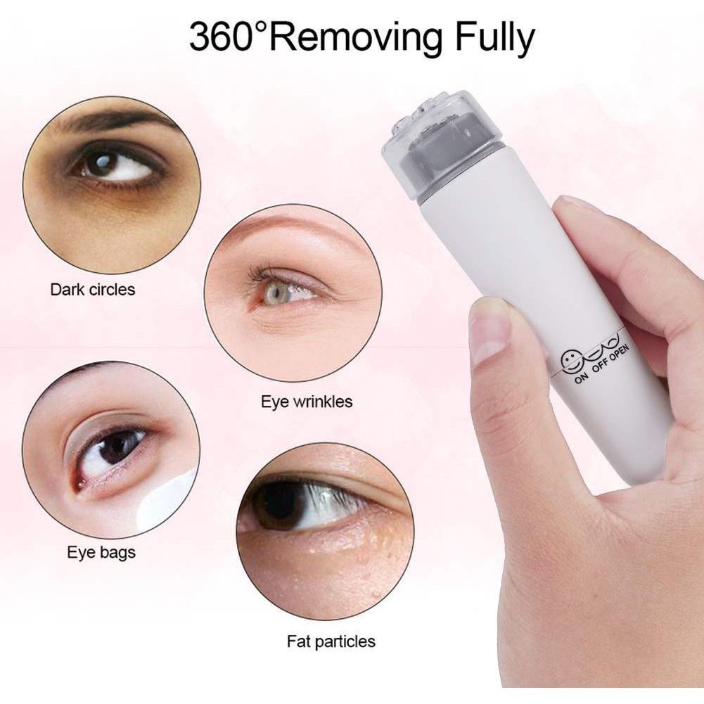 Máy Massage Mắt Mini Cầm Tay 4 Đầu Thay Cây Lăn Mặt Nâng Cơ