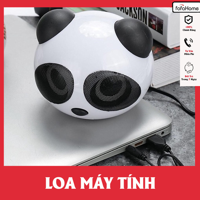 Loa Nghe Nhạc Hình Gấu Trúc Dễ Thương Loa Máy Tính Mini Gấu Trúc Panda Để Bàn Cao Cấp Âm Thanh Chuẩn Stereo - Hàng nhập khẩu
