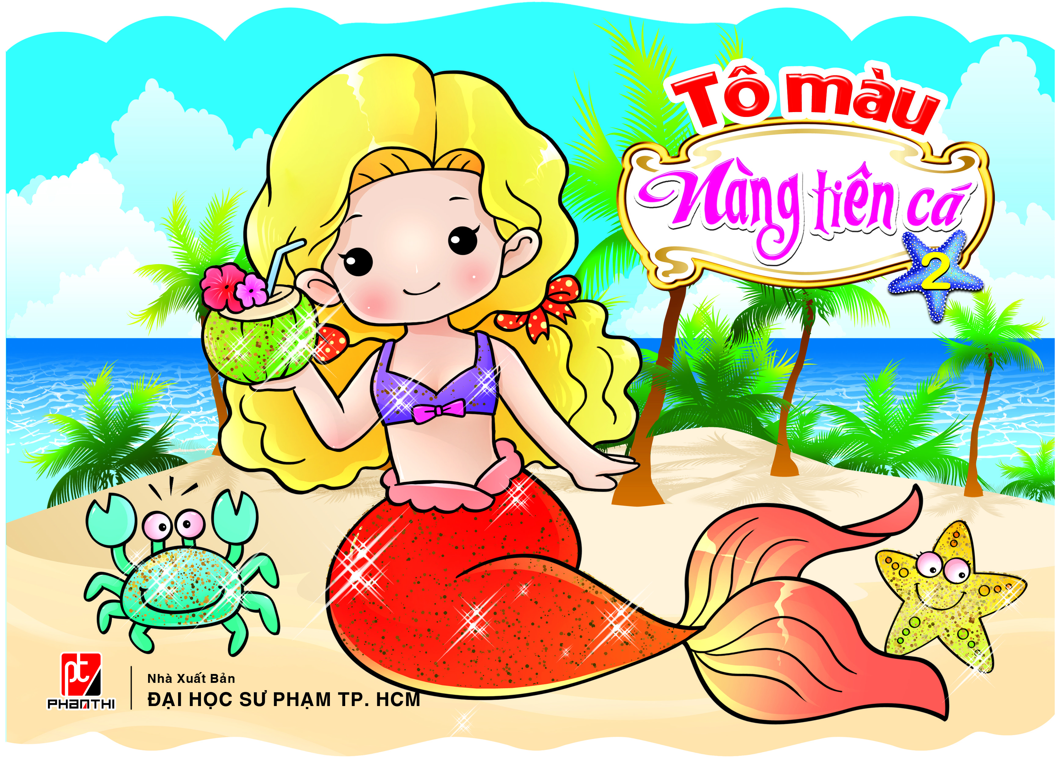 Bộ 4 cuốn Tô Màu Nàng Tiên Cá
