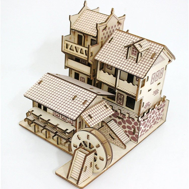 Đồ chơi lắp ráp gỗ 3D Mô hình Phượng hoàng Cổ Trấn