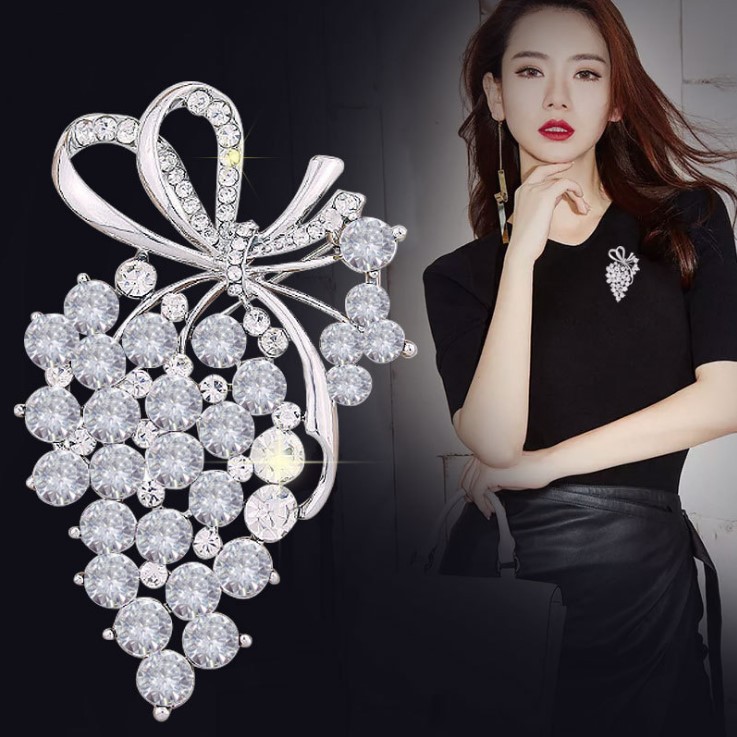 Cài áo đính đá,hoa cao cấp