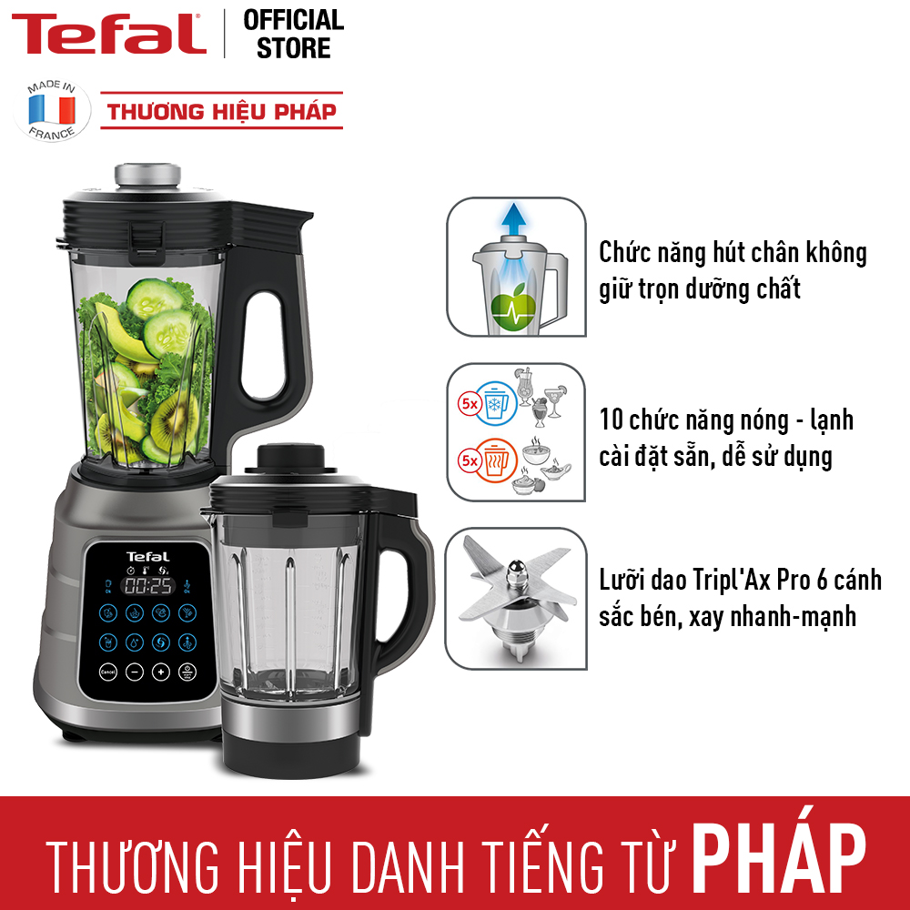 Máy xay sinh tố Tefal BL985A31 - 1300W - Hàng Chính Hãng