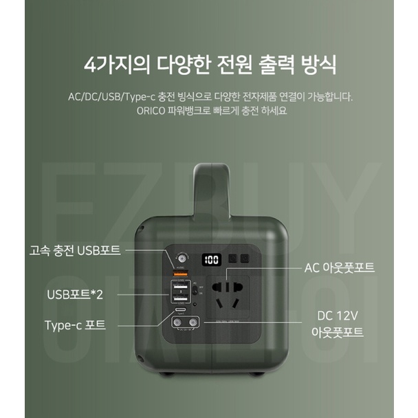 Trạm sạc điện di động để căm trại đa năng GreenPower Trip 120w 39000mAH