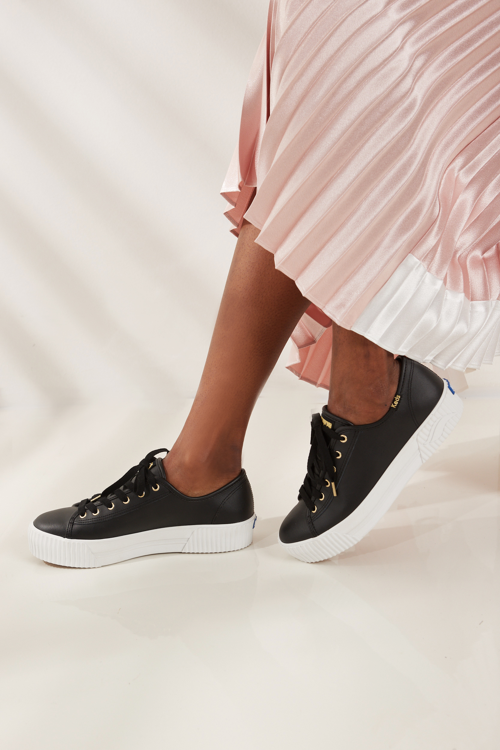 Giày Keds Nữ- Triple Kick AMP Leather Black- KD064549