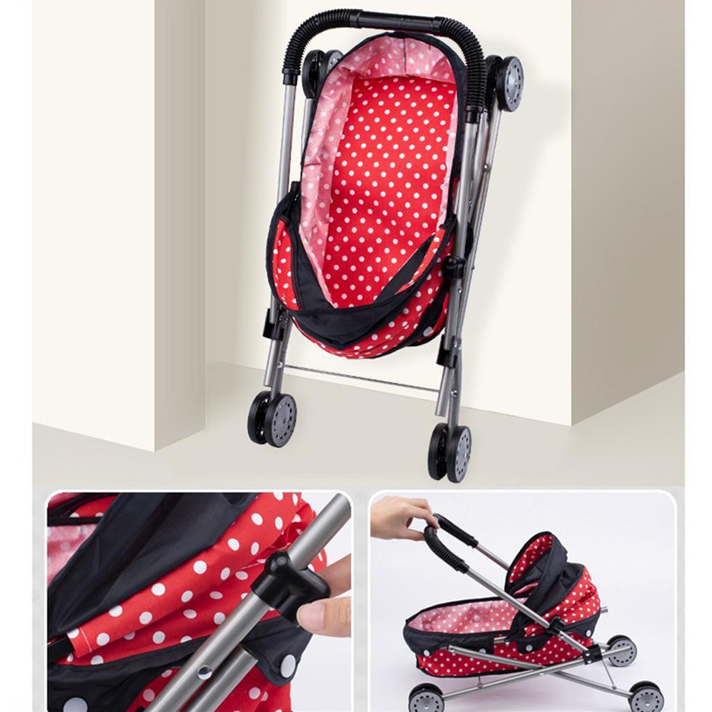 Foldable Dotted  and stroller Trolley w/ ,  for Toddlers Gift