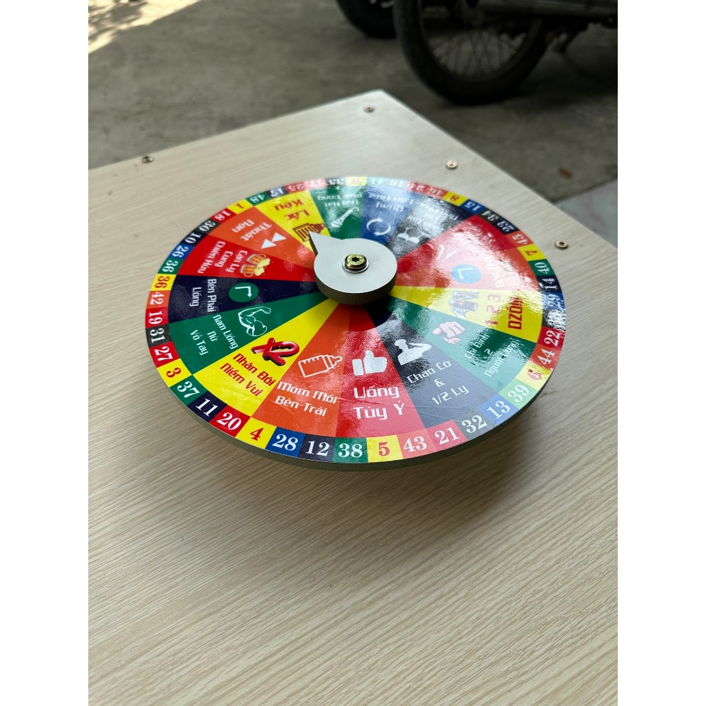 Vòng quay Lucky ( Ăn nhậu Viền Số - 16 ô - Đường kính 25cm x cao 6cm)